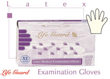 Gloves, Latex, Low Powder,Life Guard Medical Supply